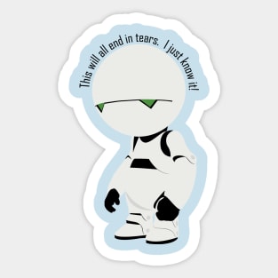 This will end in tears Sticker